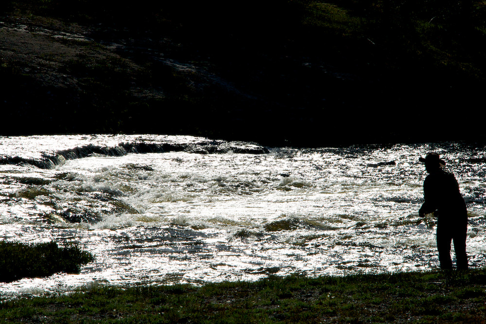 Flyfishing am Firehole