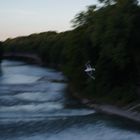 Flying action at the Isar