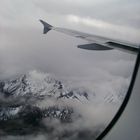 Flying and seein montains