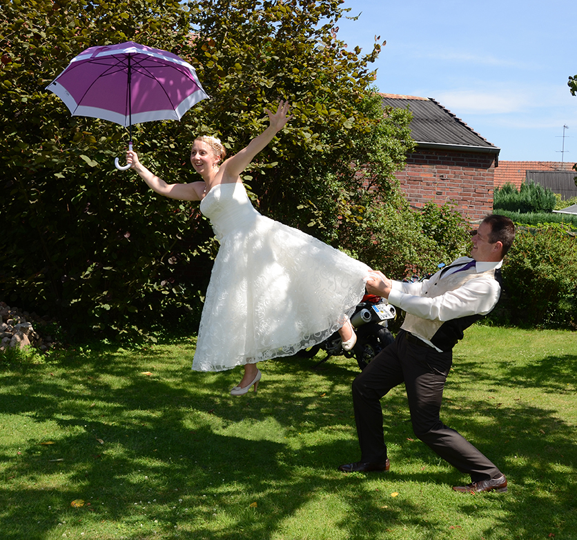 Flying bride