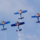 Flying display with Flying Bulls