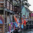 Flying Fish at Creek Street, Ketchikan, Alaska