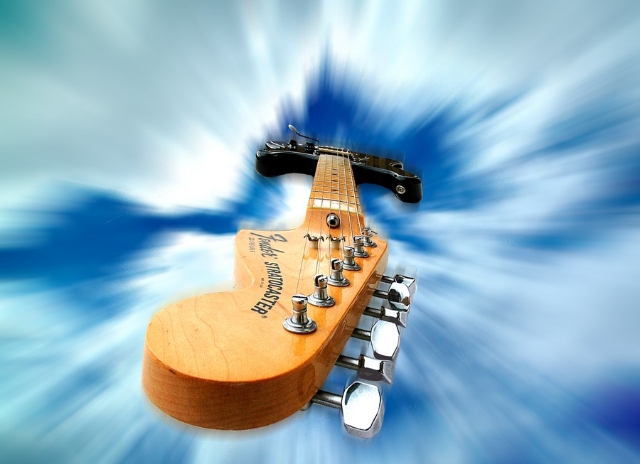 flying guitar Foto & Bild fotomontage, digiart Bilder auf