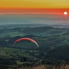 flying into sunset...