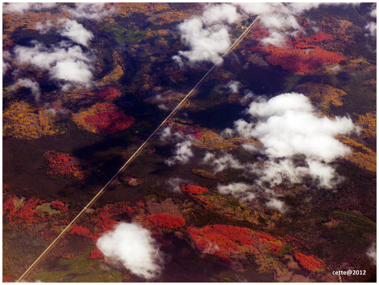 Flying over Green Bay Area on 2nd of October