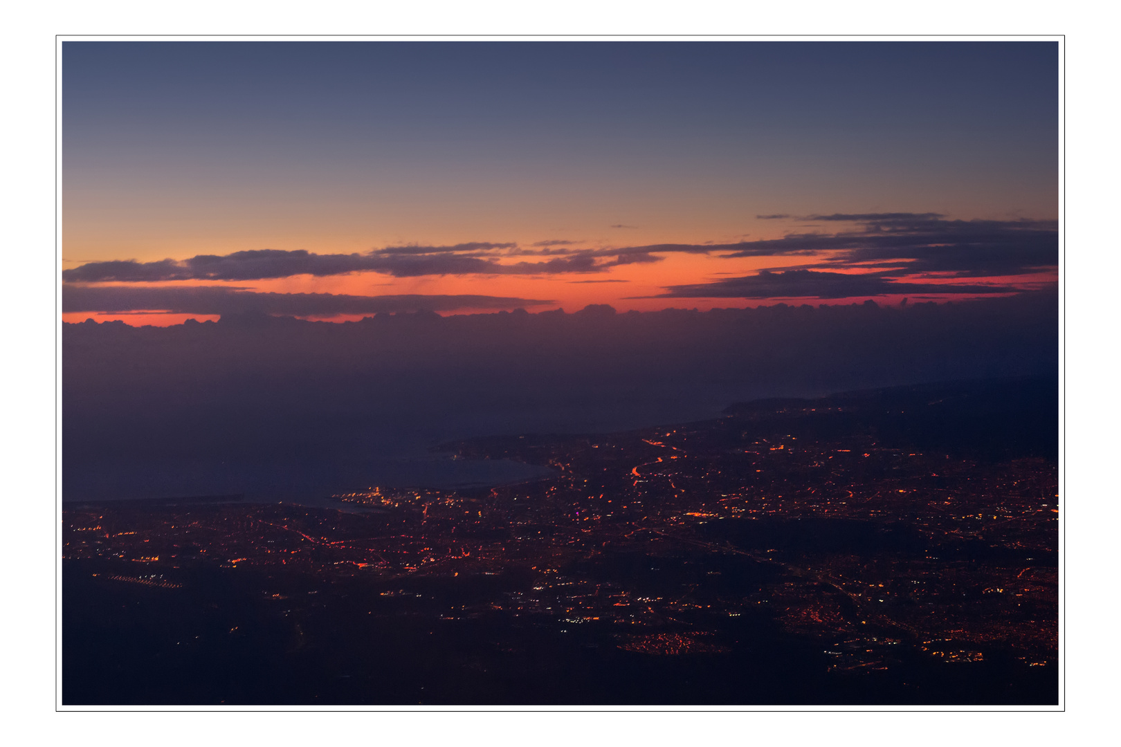 Flying over Ireland