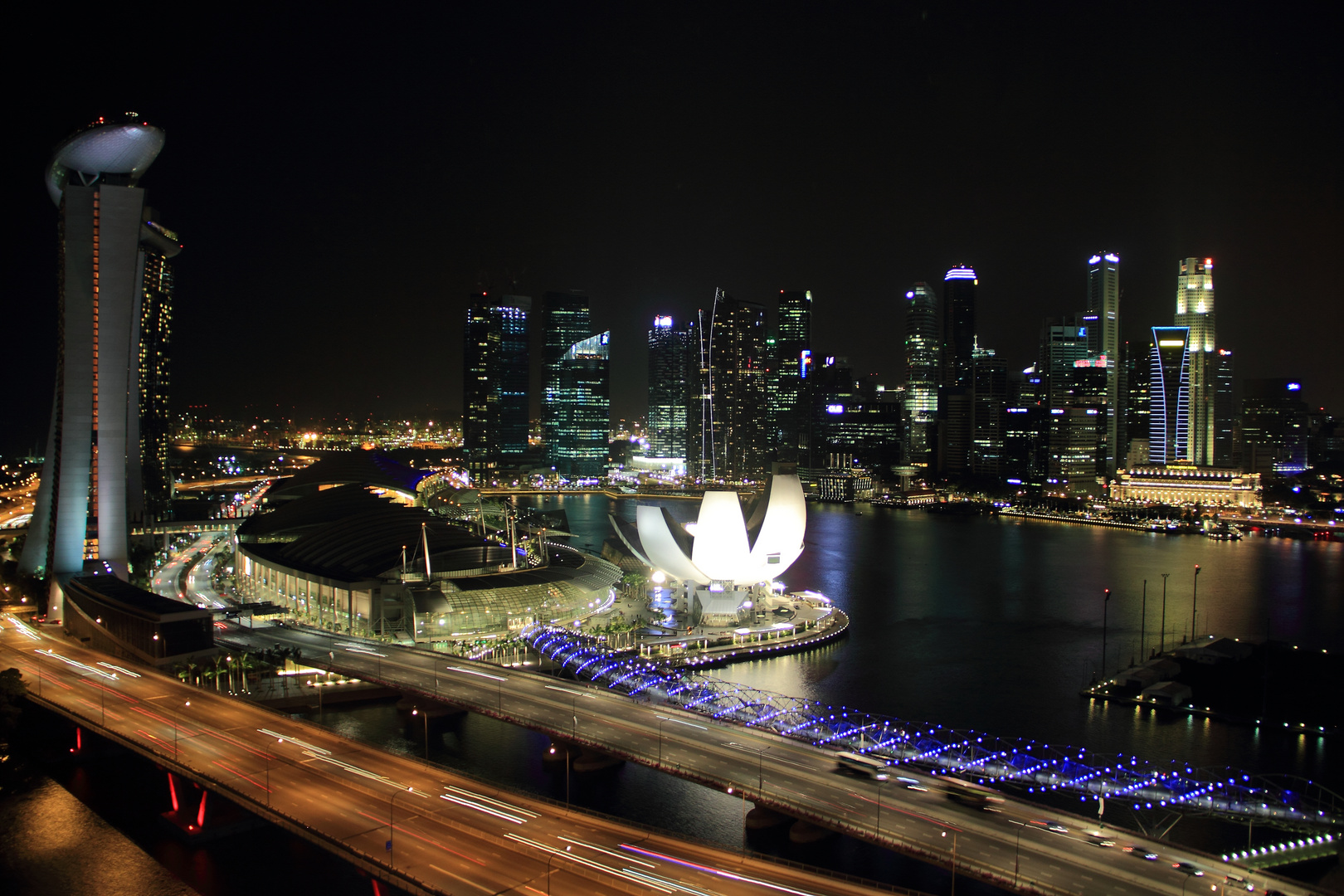 Flying over Singapore