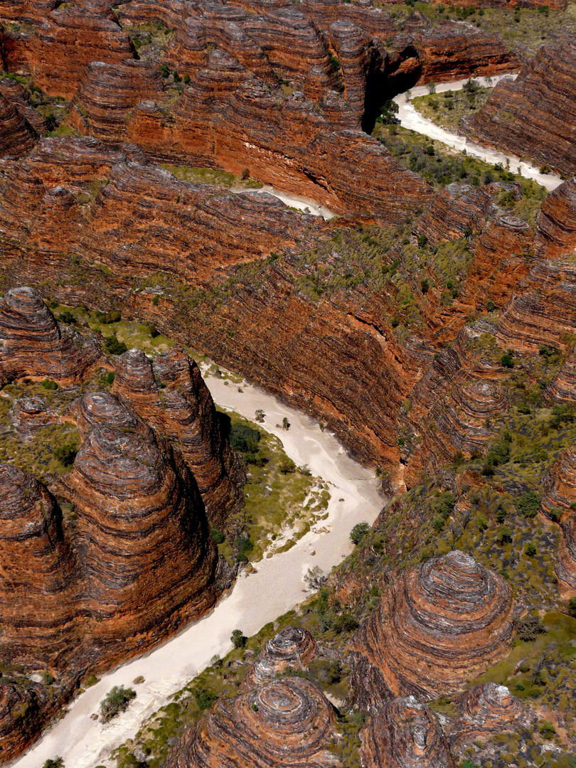 flying over the bungle bungles