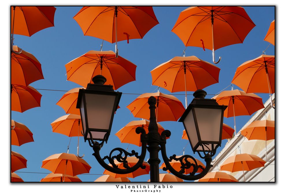 Flying umbrellas