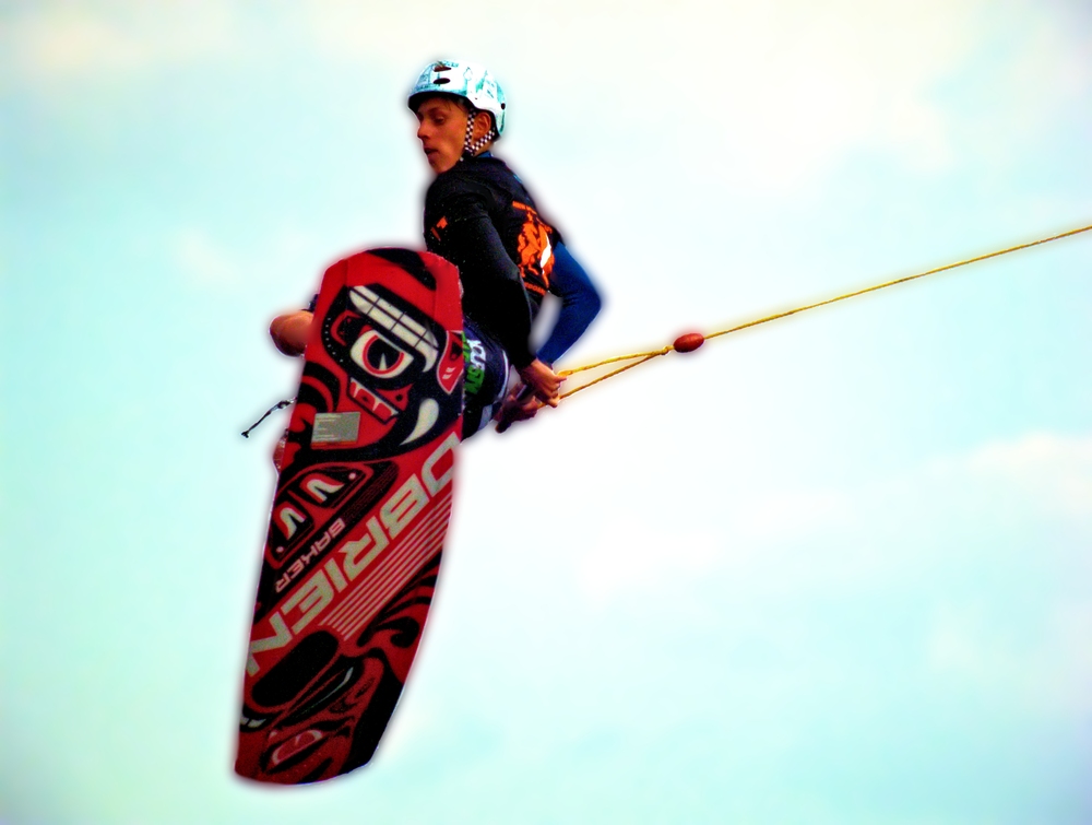 Flying Wakeboarder