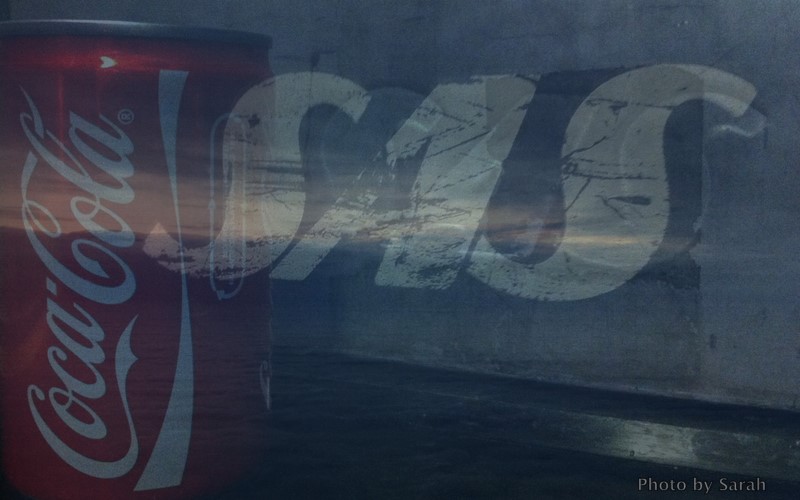 Flying with a coke