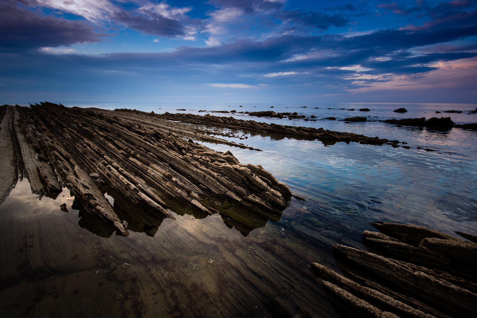 Flysch im Sonnenuntergang