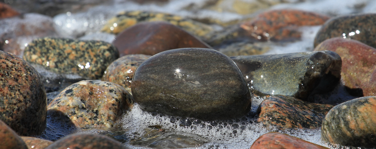 foam on the water...