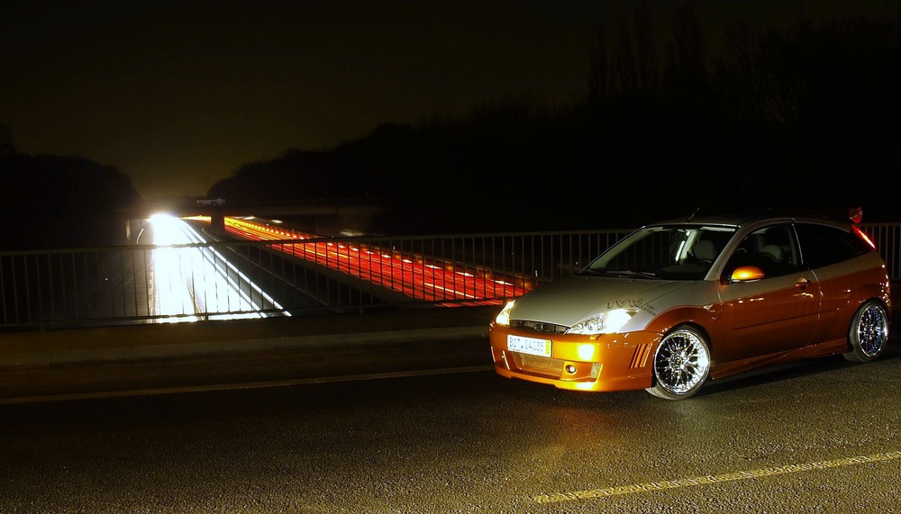 Focus auf der Autobahn