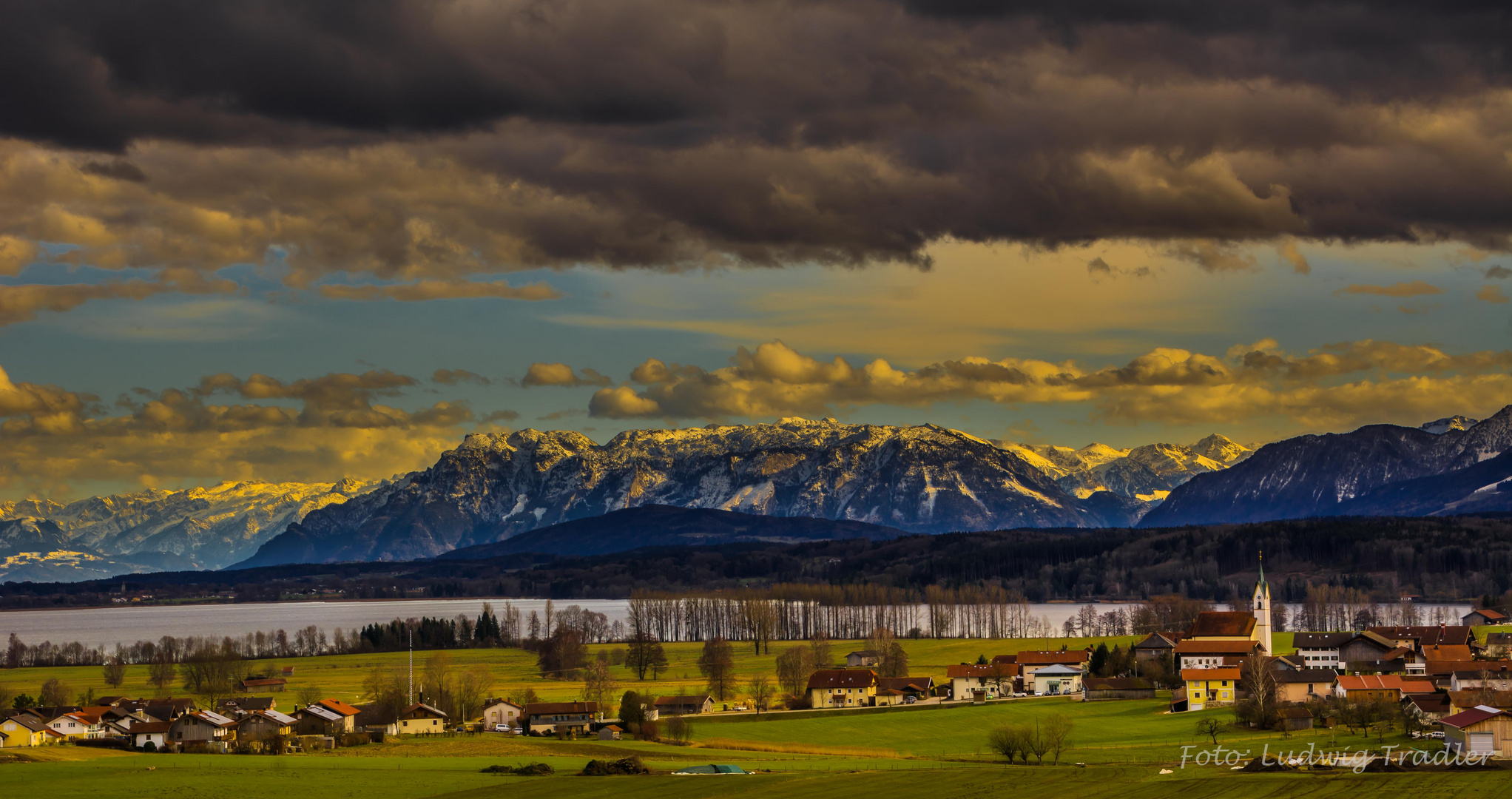 Föhn über dem Waginger See