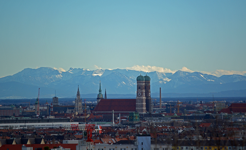 Föhn und 19,4 Grad in München-Neuhausen am 15.2.2014