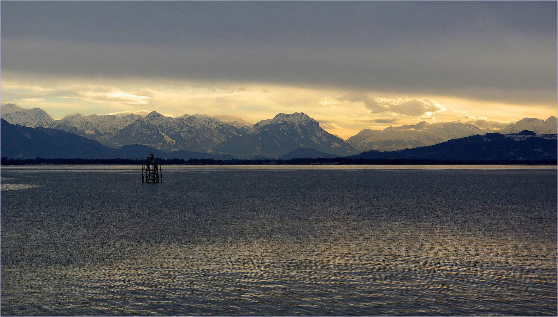 Föhnsicht am Oberen Bodensee