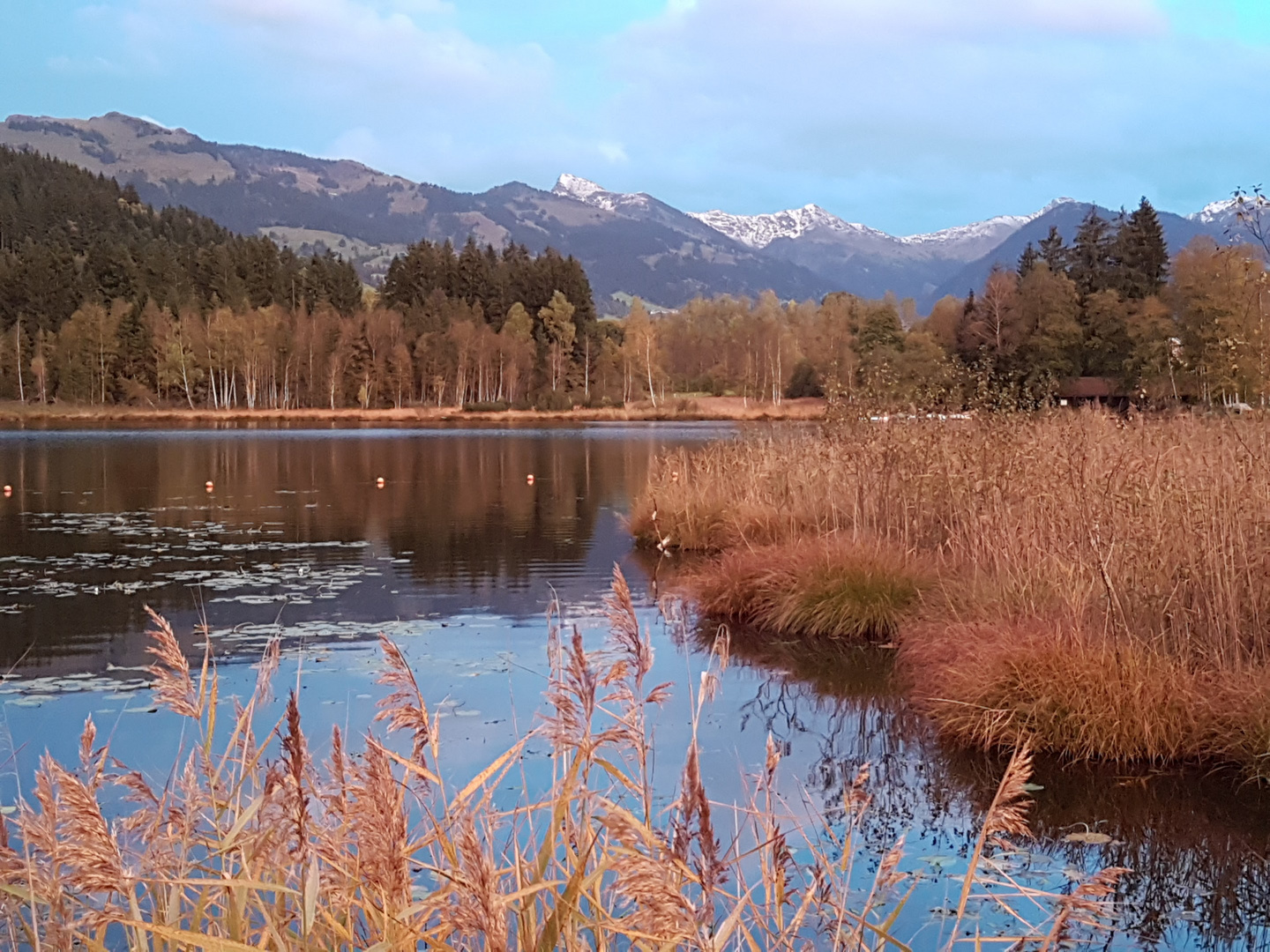 Föhnstimmung am Schwarzsee Kitzbühel