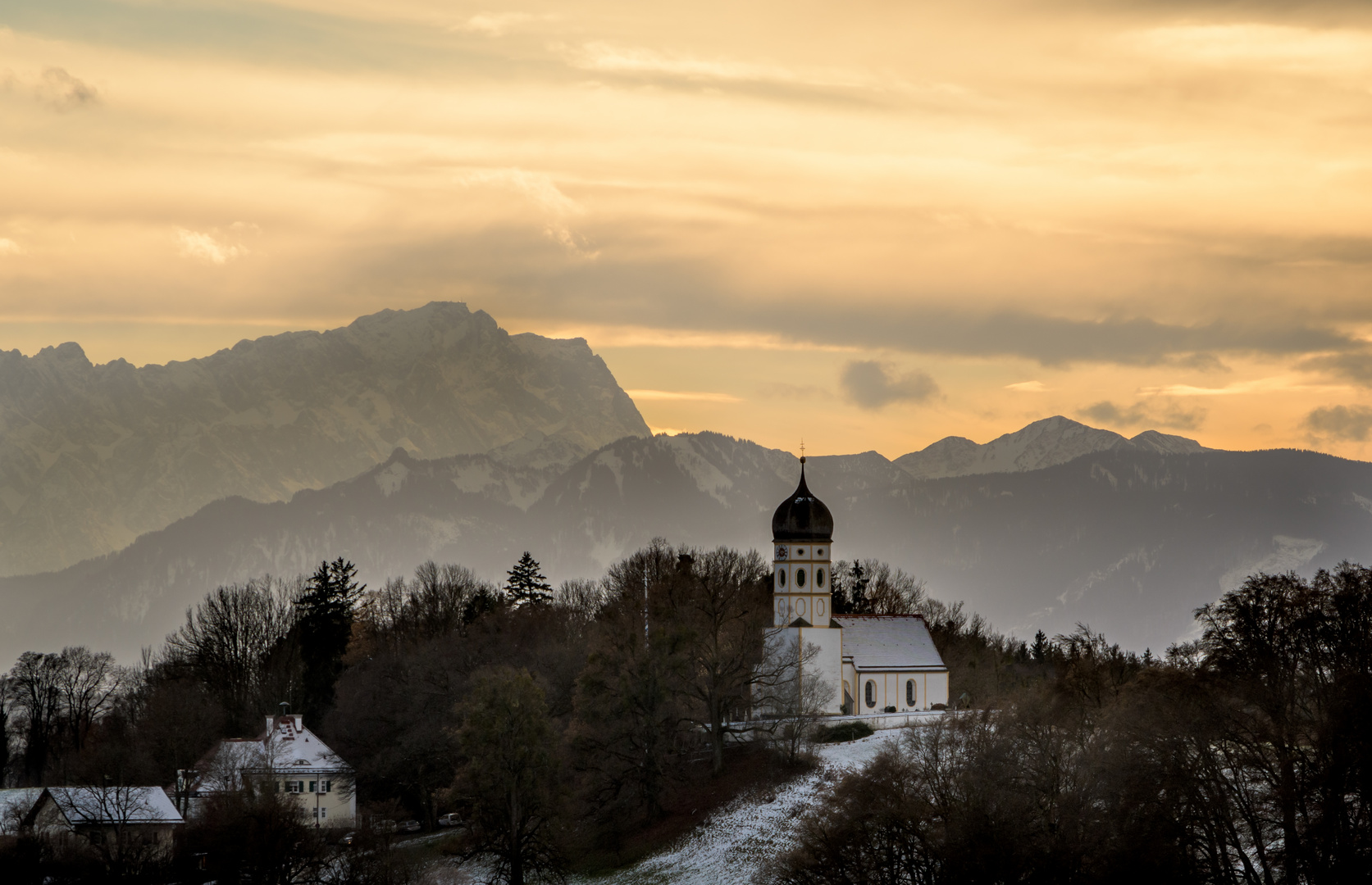 Föhnstimmung an der Zugspitze.