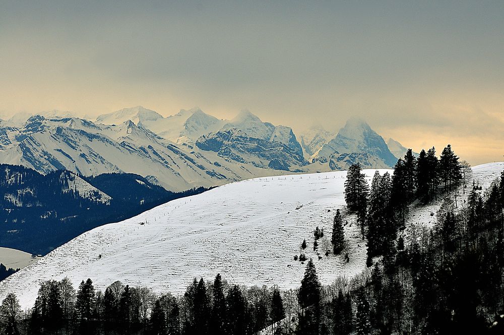 Föhnstimmung in den Alpen