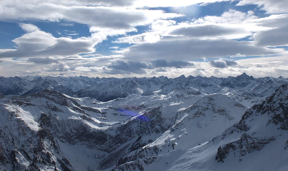 Föhnstimmung über den Tiroler Alpen