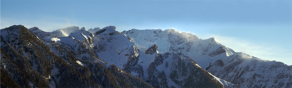 Föhnsturm über dem Falknis (Liechtensteiner Berge)