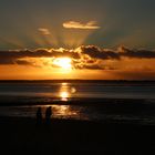 Föhr - Blick nach Amrum - Stand vor Utersum