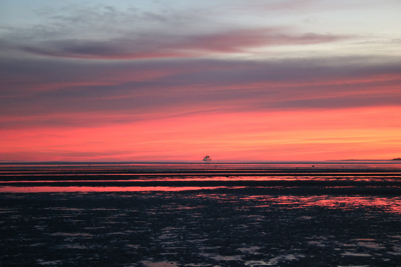 Föhr - Sonnenuntergang vor Goting