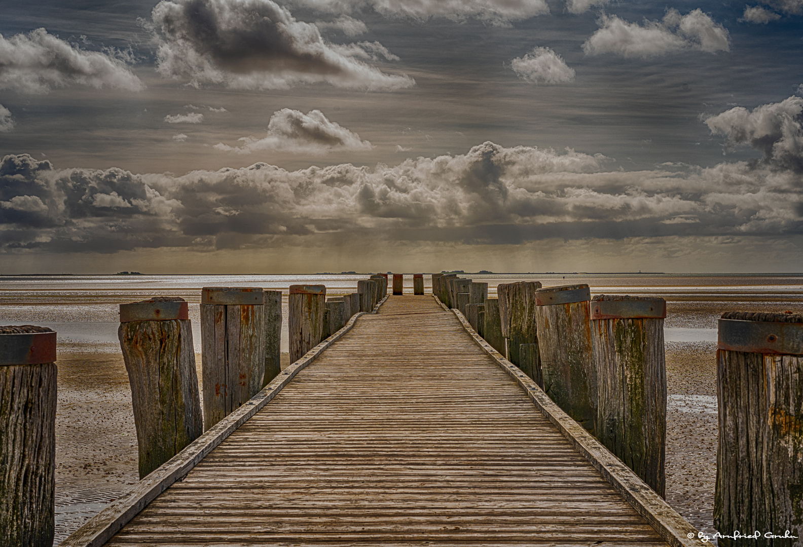 Föhr - Steg am Südstrand 