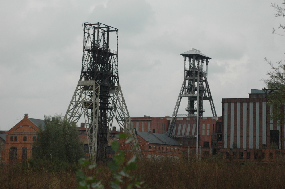 Fördergerüste Beringen Mijn bei Zolder/Belgien