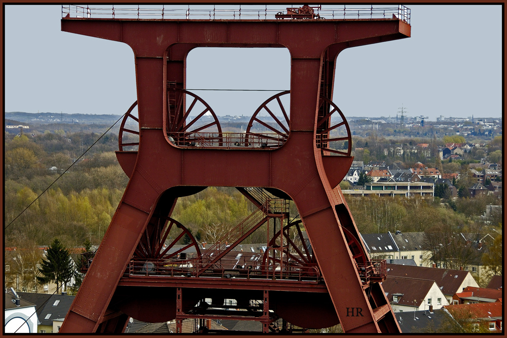 Förderturm auf der Zeche Zollverein