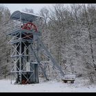 Förderturm im Winter