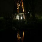 Förderturm in Kamen bei Nacht