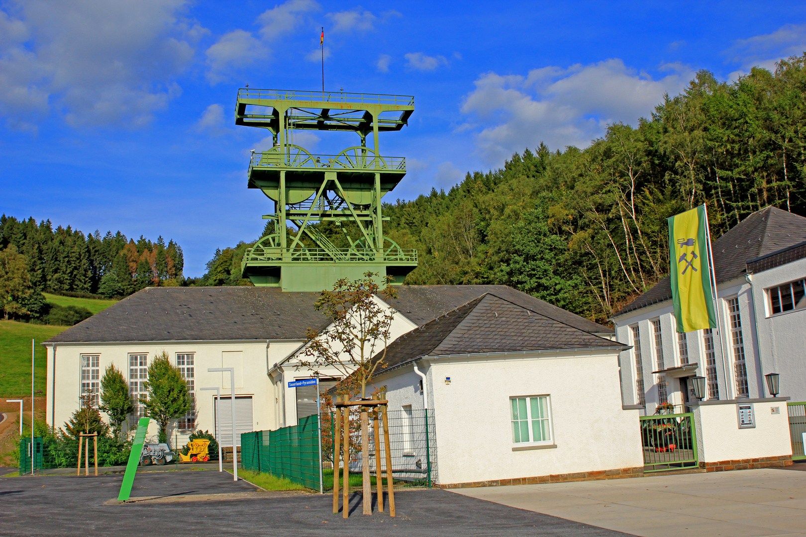 Förderturm vom Siciliaschacht der Grube Sachtleben (Sauerland NRW) reloaded