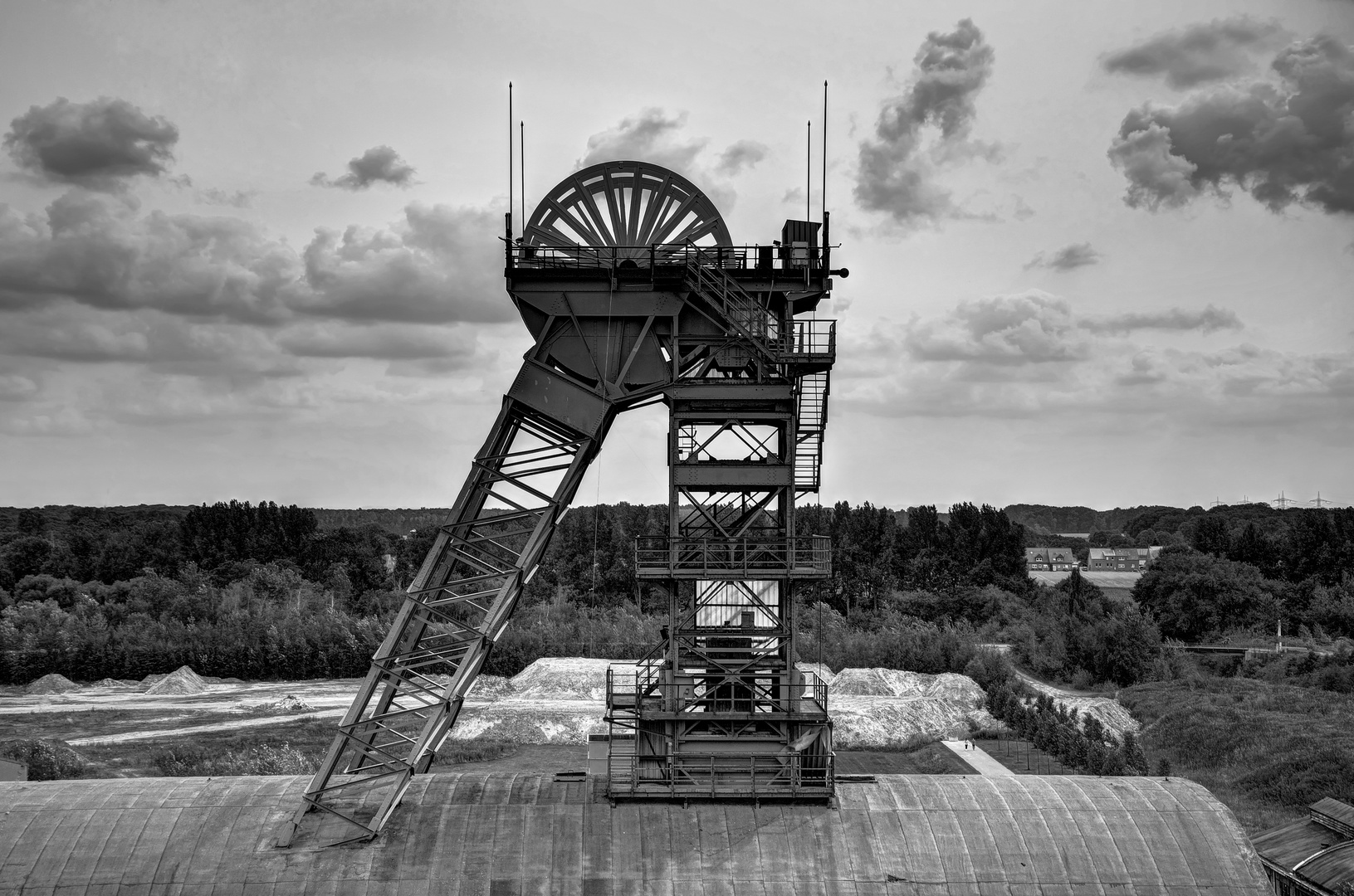 Förderturm, Zeche Westfalen in Ahlen