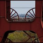 Förderturmdetail der Zeche Zollverein.