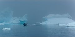 fog among the icebergs . . .