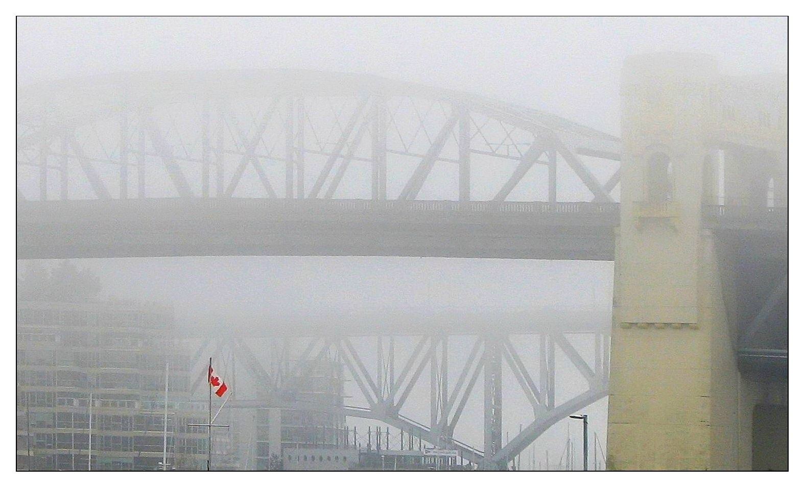 Fog and the Canadian Flag