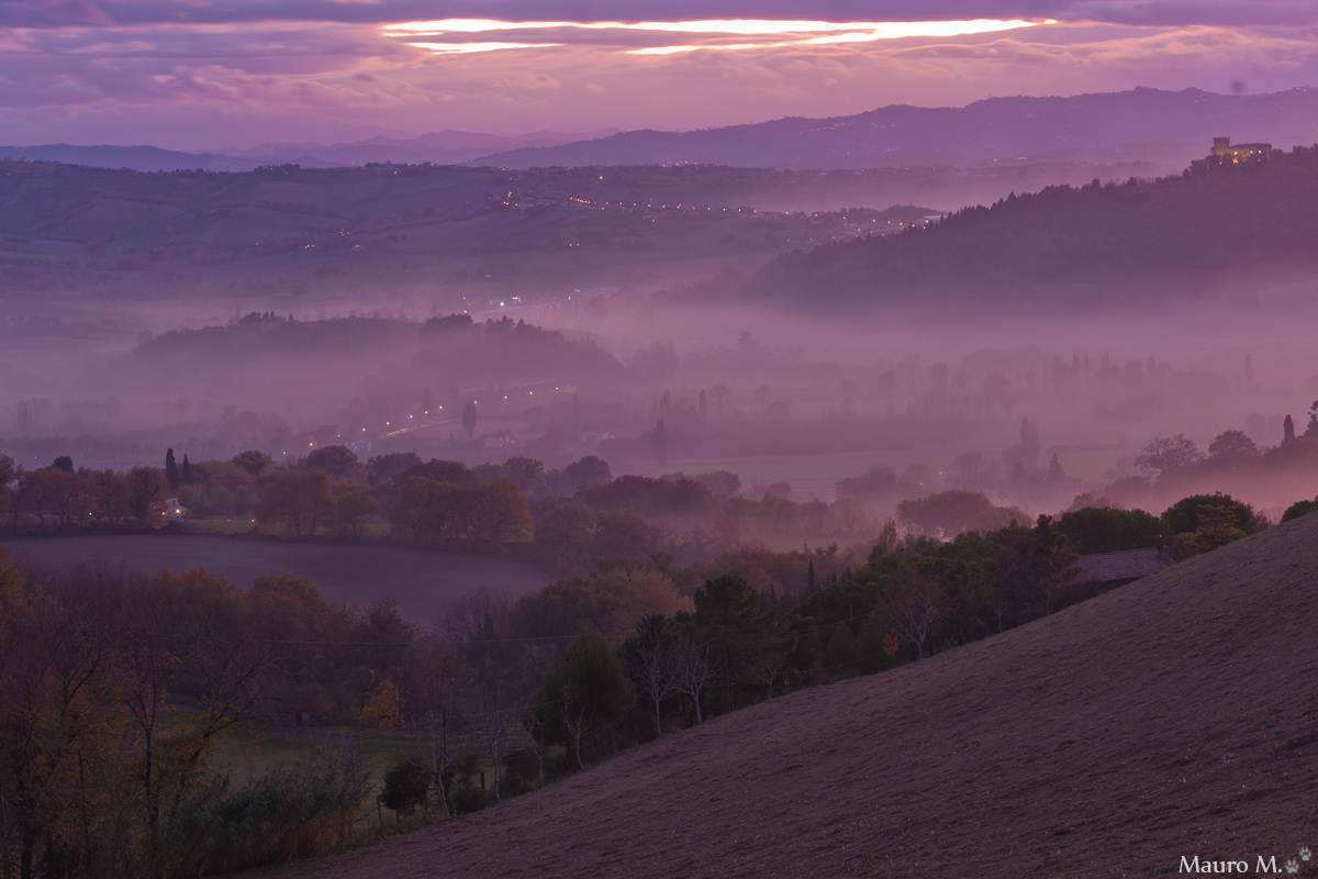 Fog At The Sunset