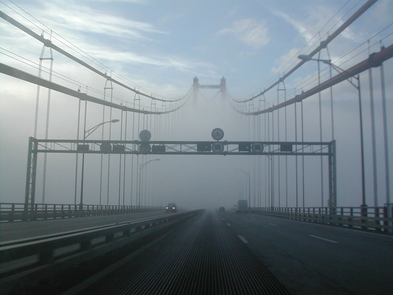 Fog Bridge in Lisbon