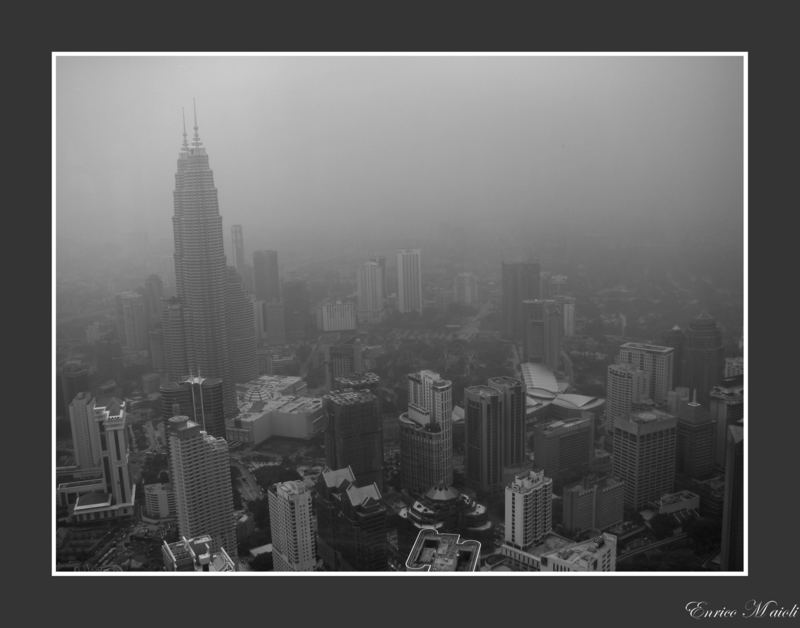 Fog in Kuala Lumpur