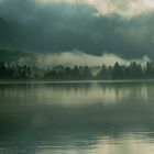 Fog over lake Hallstatt
