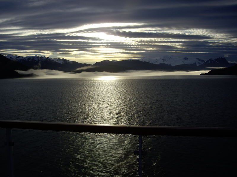 fog over the fjord