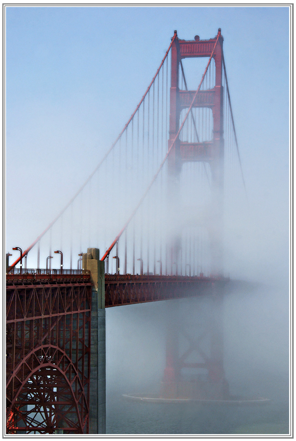 Fog over the Golden Gate Bridge