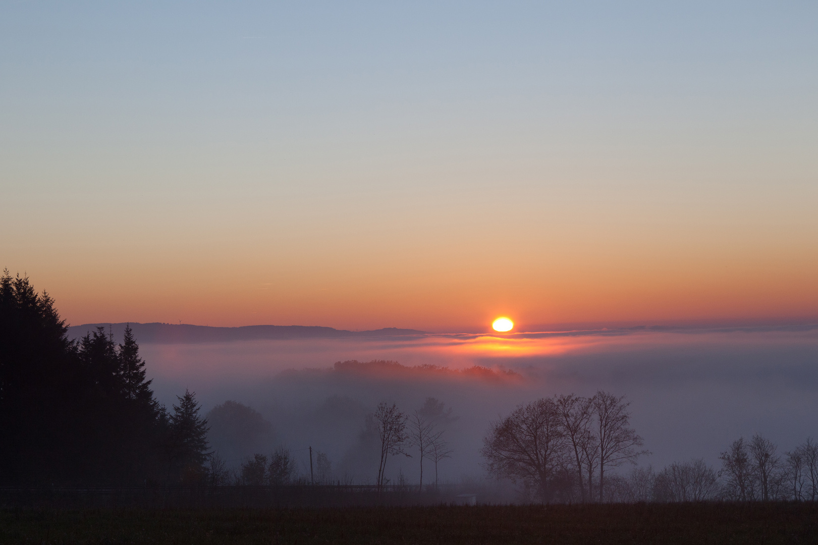 Fog over the river III