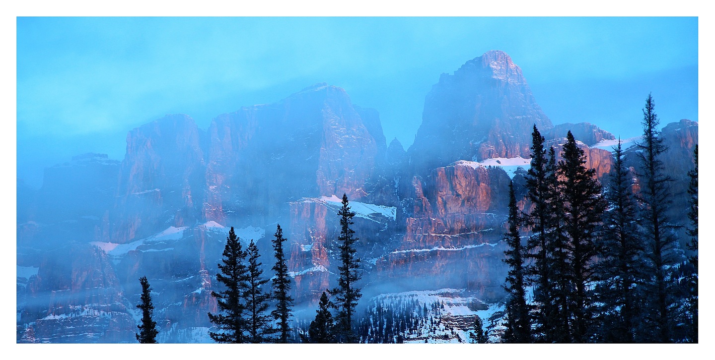 foggy Castle Mountain