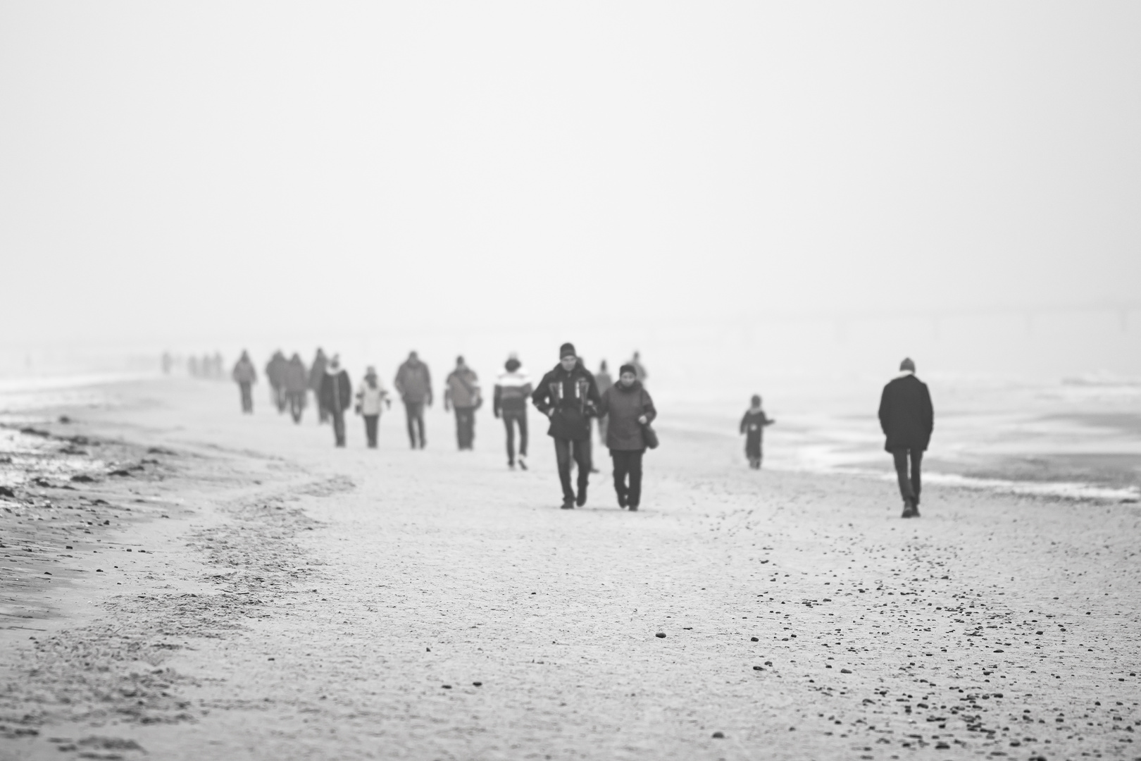 Foggy day on the Baltic Sea