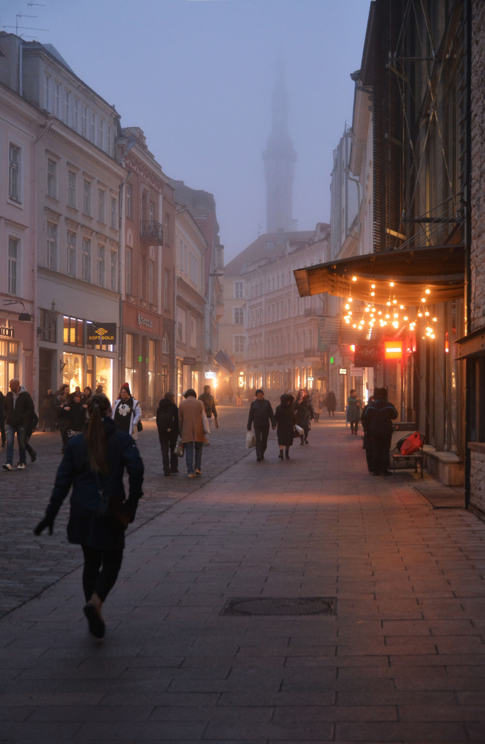 Foggy evening on Tallin