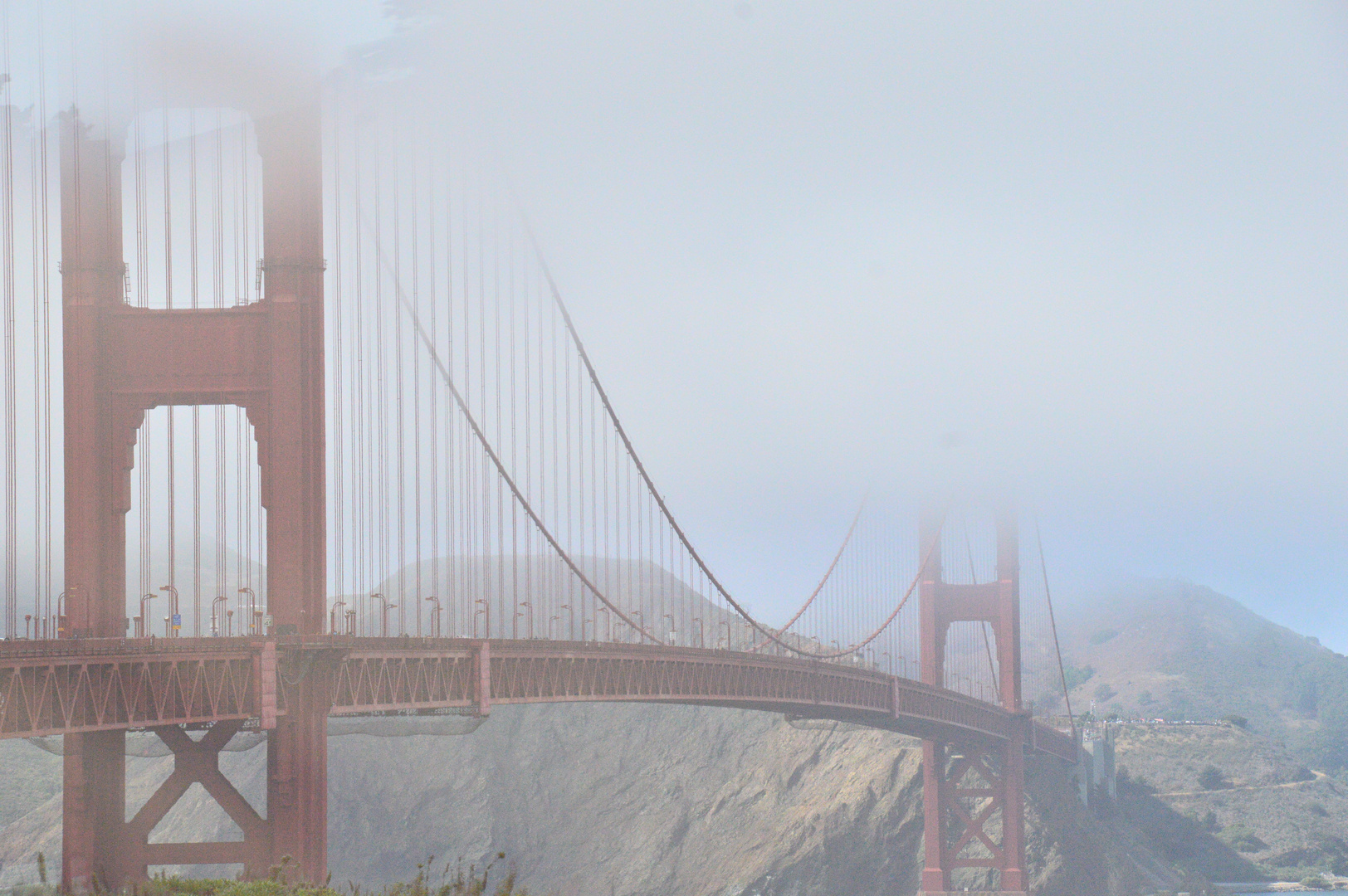 foggy gate bridge