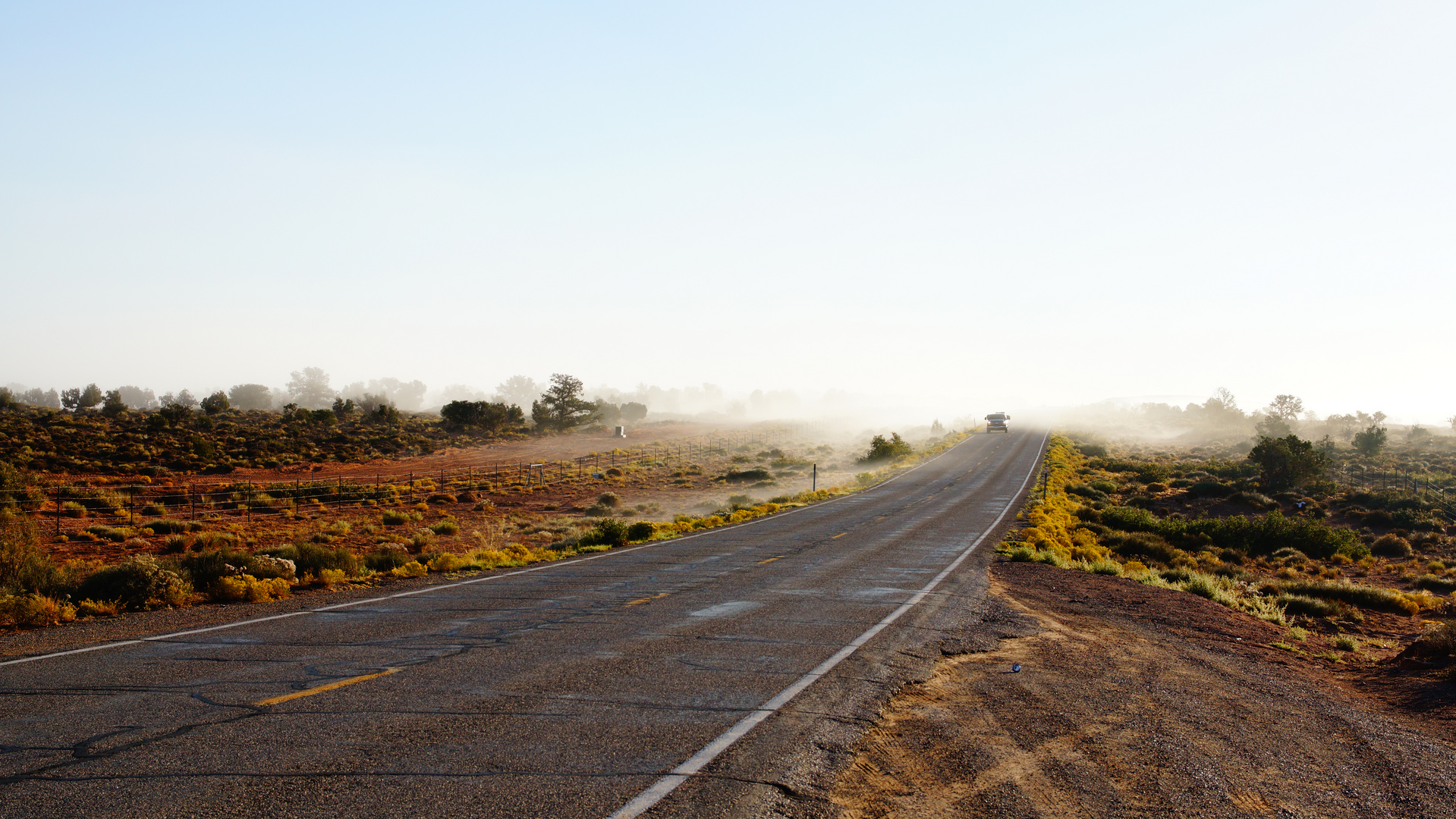 Foggy Monument Valley